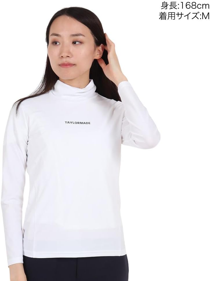 DECEMBERMAN ホワイトモックネックシャツ　レディース トップイズム TopIsm ゴルフウェア レディース ゴルフ モック